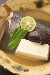 鯵の酒蒸し